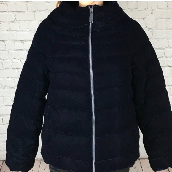 SAM EDELMAN Women's VELVET BLACK PUFFER JACKET MD - Picture 3 of 3